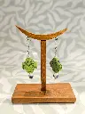 Boucles d'oreilles trèfle de pierre médiéval