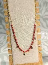 Collier farandole de baies roses