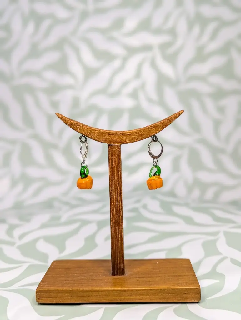 Boucles d'oreilles Citrouilles de Verre