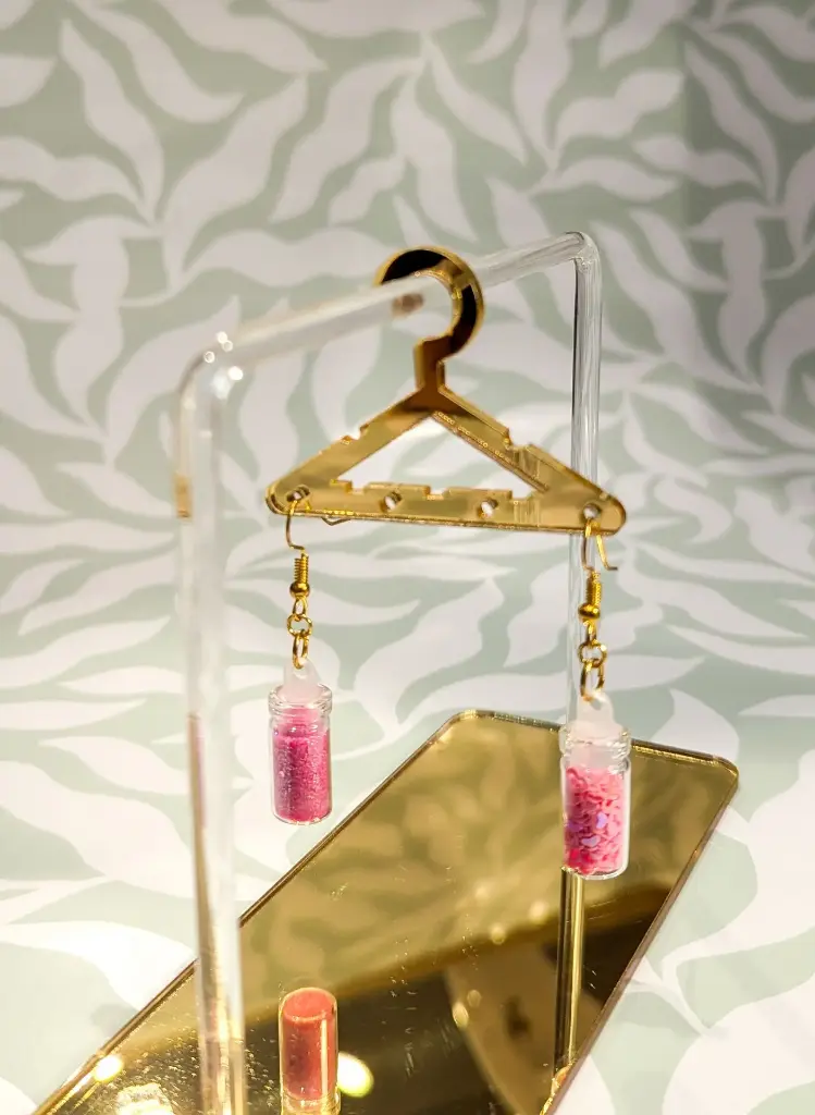 Boucles d'oreilles Paillettes en bocal