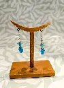 Boucles d'oreilles Chapeaux bleus