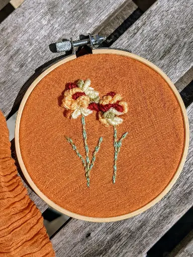 Broderie Puffy Fleur