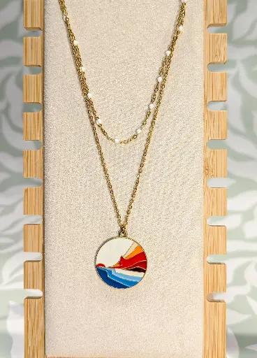 Collier Paysages Couchat de Soleil