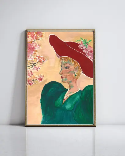 Elle emprunte son veston à Monet