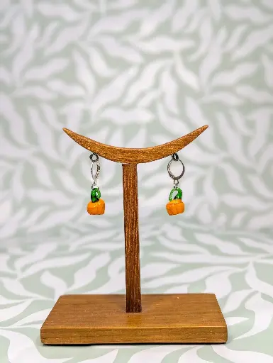 Boucles d'oreilles Citrouilles de Verre
