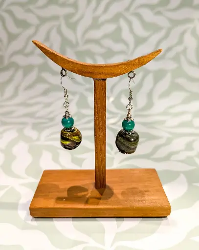 Boucles d'oreilles Pierre de sorcière