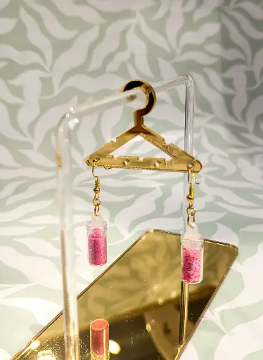 Boucles d'oreilles Paillettes en bocal