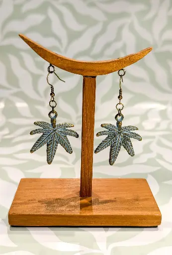 Boucles d'oreilles Chanvre des champs